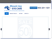 Tablet Screenshot of mountjoyeyecare.com